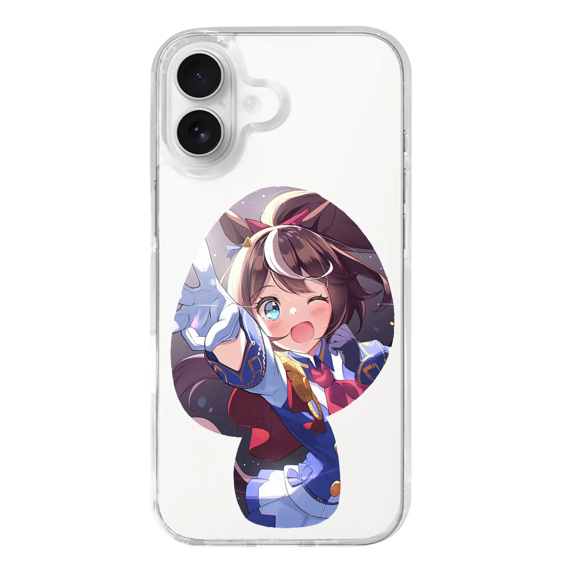 ウマ娘 プリティーダービー グッズ トウカイテイオー - iPhone 17シリーズ 透明スマホケース – 薄型・耐衝撃・精密フィット保護カバー